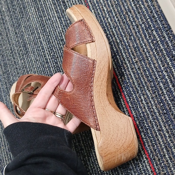 Dansko Sela Brown Leather Sandals 39 - Picture 5 of 6